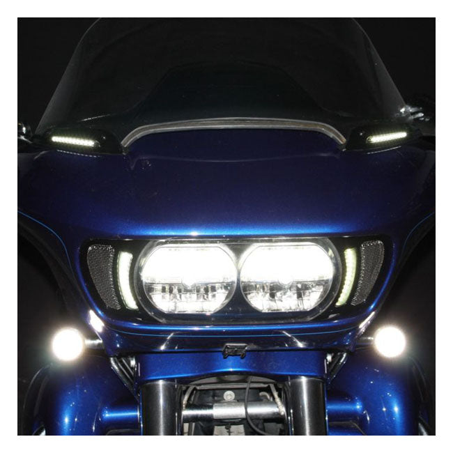 Custom Dynamics Road Glide LED Vent Inserts. Black – 2015–2023 FLTR Road Glides; 2024 FLTRK…