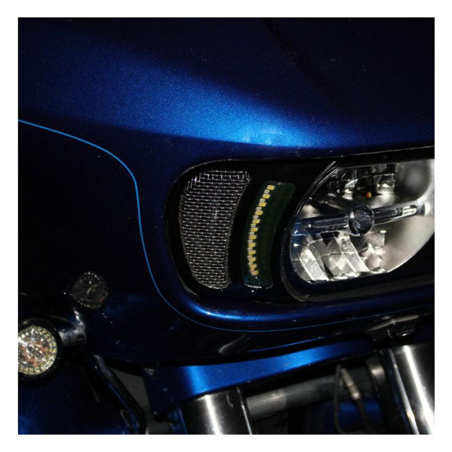 Custom Dynamics Road Glide LED Vent Inserts. Black – 2015–2023 FLTR Road Glides; 2024 FLTRK…