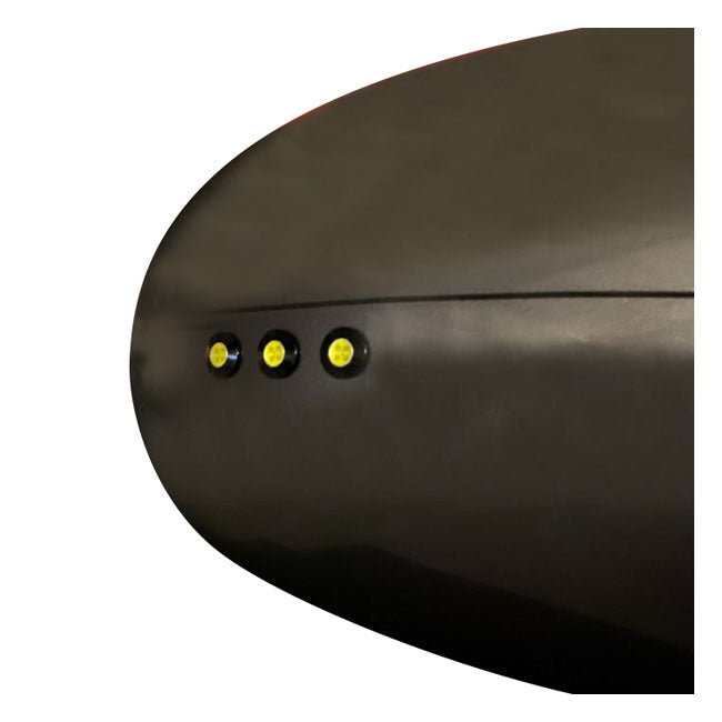 Custom Dynamics LED boltz. Amber/White LEDs. Polished