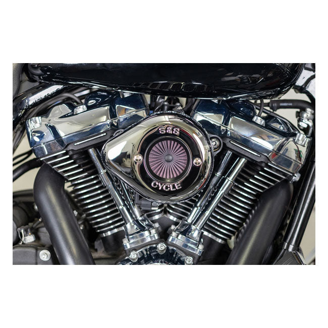 S&S ''Air Stinger Stealth'' Air Cleaner Kit. Teardrop, Chrome – 2018–2024 Softail; 2017–2025…