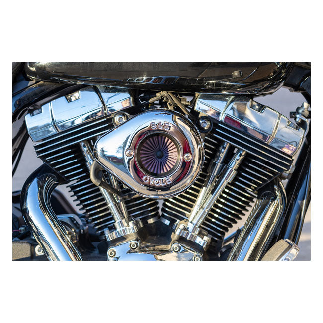 S&S ''Air Stinger Stealth'' Air Cleaner Kit. Teardrop, Chrome – 2008–2016 FLT/Touring; 2016–2017 Softail…