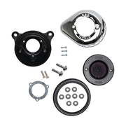 S&S ''Air Stinger Stealth'' Air Cleaner Kit. Teardrop, Chrome – 2000–2015 Softail; 1999–2017 Dyna…
