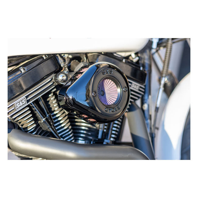 S&S ''Air Stinger Stealth'' Air Cleaner Kit. Teardrop, Black – 2000–2015 Softail; 1999–2017 Dyna…