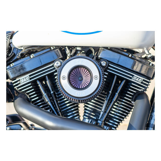 S&S ''Air Stinger Stealth'' Air Cleaner Kit. Alu Trim Ring – 2000–2015 Softail; 1999–2017 Dyna…