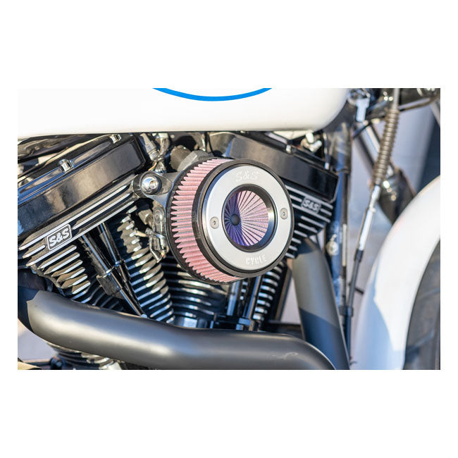 S&S ''Air Stinger Stealth'' Air Cleaner Kit. Alu Trim Ring – 2000–2015 Softail; 1999–2017 Dyna…