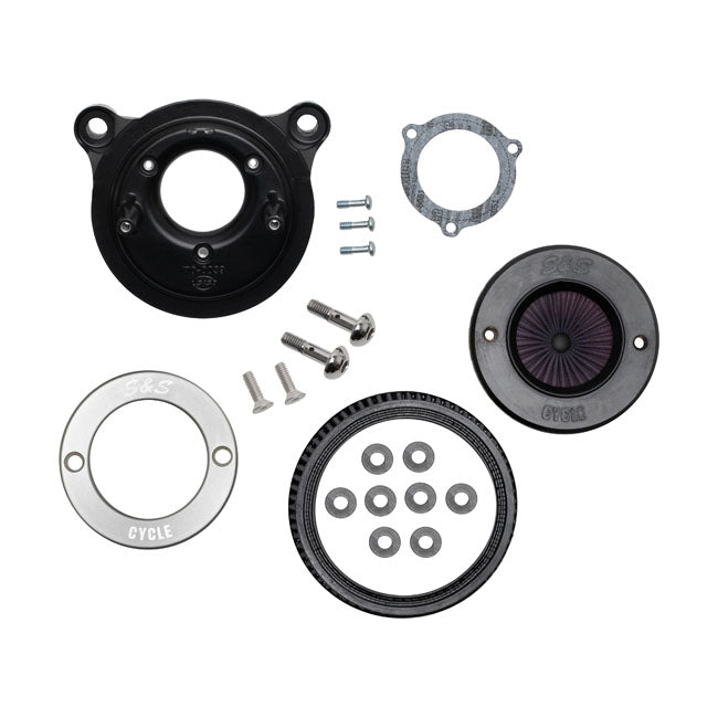 S&S ''Air Stinger Stealth'' Air Cleaner Kit. Alu Trim Ring – 2000–2015 Softail; 1999–2017 Dyna…