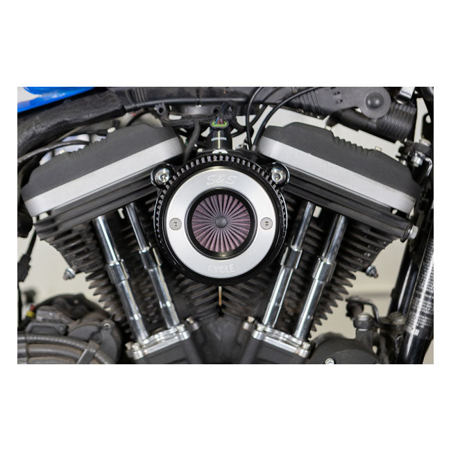 S&S ''Air Stinger Stealth'' Air Cleaner Kit. Alu Trim Ring – 2007–2022 XL Sportster