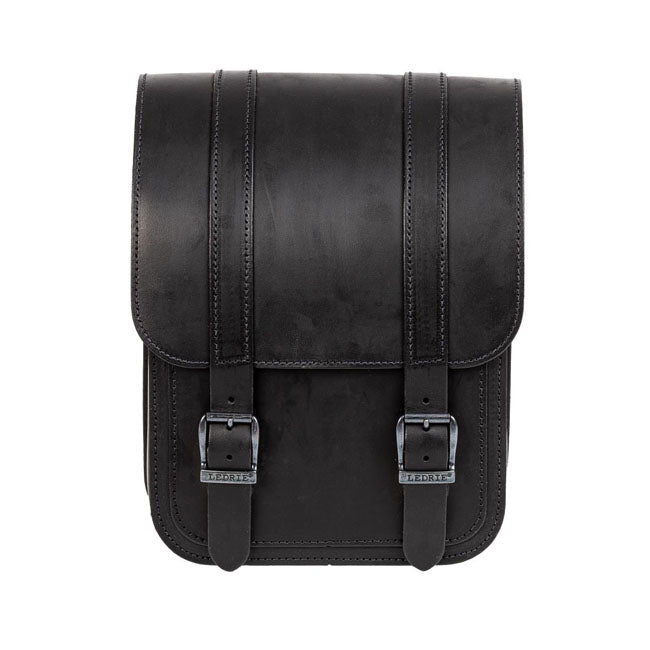 MCS Full Leather Swing Arm Bag Left, 9 Liter. Black – 2018–2025 Softail
