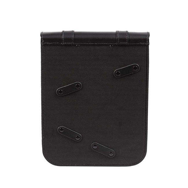 MCS Full Leather Swing Arm Bag Left, 10 Liter. Black – 1984–2017 Softail