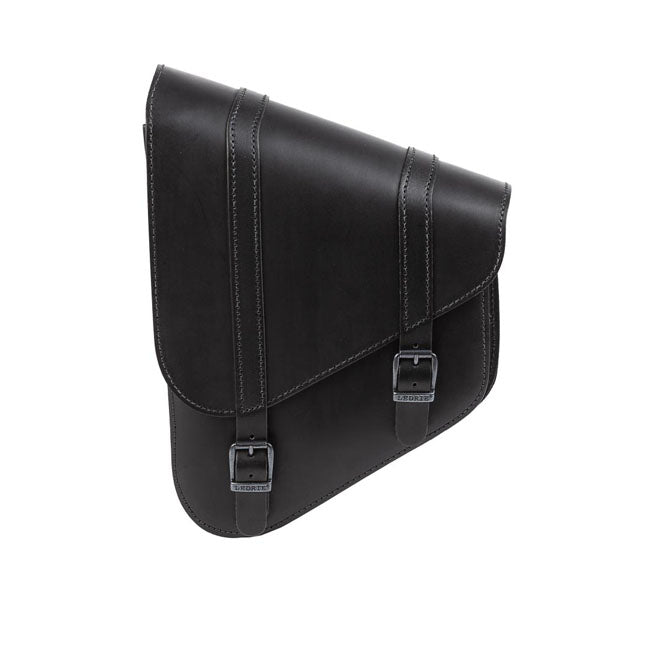 MCS Full Leather Swingarm Bag Left, 6.5 Liter. Black – 2018–2025 Softail
