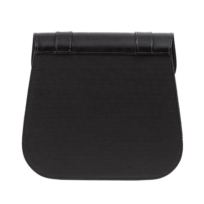 MCS Leather Single Saddlebag, 18 Liter. Black – Universal