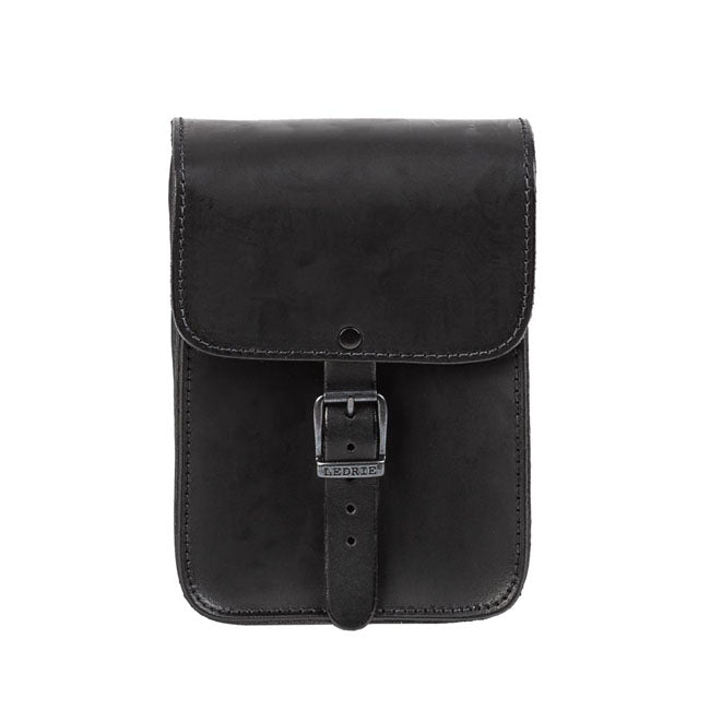 MCS Full Leather Sissy Bar Bag. Black – Universal
