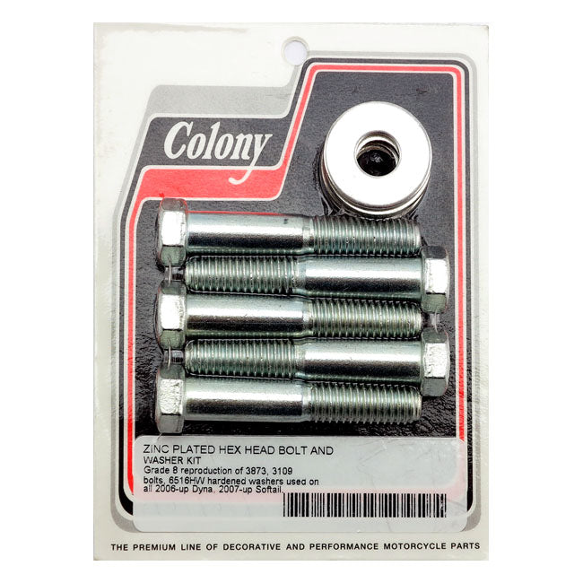 Colony Wheel Pulley Bolt & Washer Kit. Zinc Plated – Laced & Cast Rear Wheels: 2006–2017…