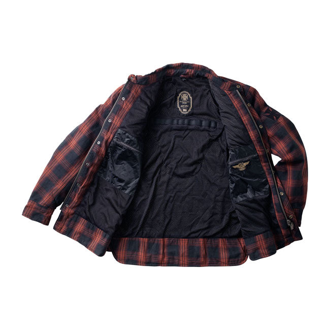 West Coast Choppers Wcc Austin Kevlar Riding Shirt Red/Black – S