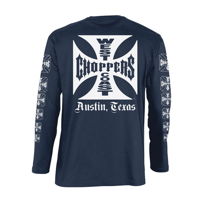West Coast Choppers Wcc Og Logo Atx Longsleeve Navy – S