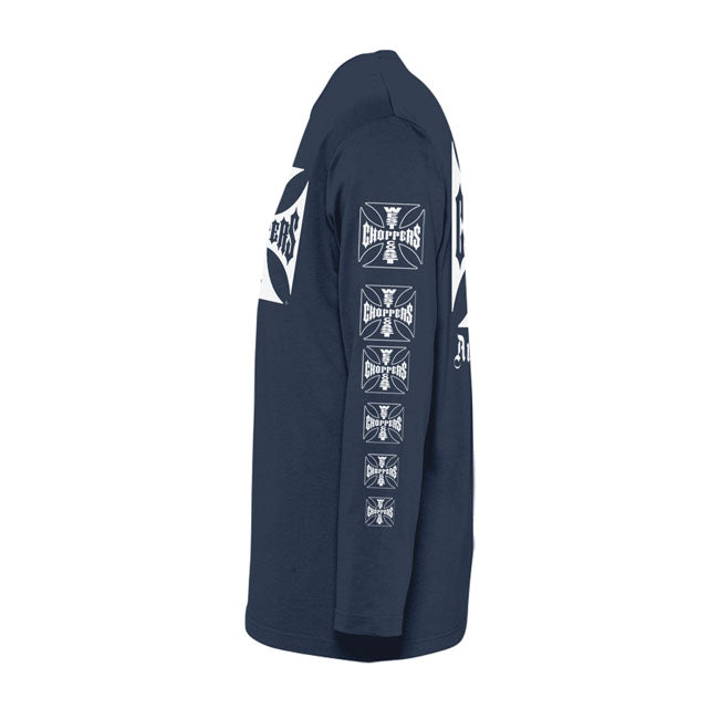 West Coast Choppers Wcc Og Logo Atx Longsleeve Navy – S