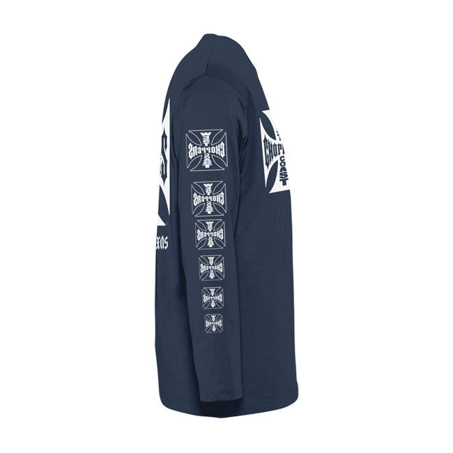 West Coast Choppers Wcc Og Logo Atx Longsleeve Navy – S