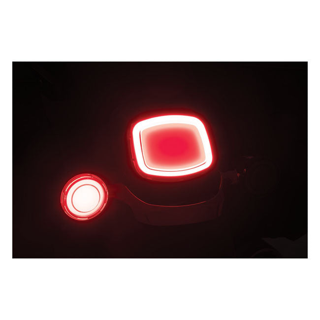 Kuryakyn Rear Tracer LED Turn Signal Insert Set. Smoke Lens – Touring:2019–2022 FLHT; 2004–2005…