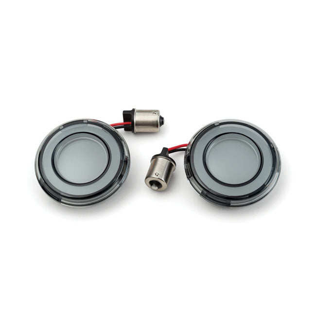 Kuryakyn Rear Tracer LED Turn Signal Insert Set. Smoke Lens – Touring:2019–2022 FLHT; 2004–2005…