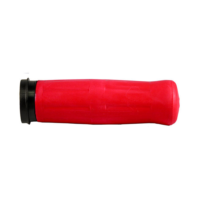 Avon Grips Avon Old School Grips Coke Bottle Look, Red – 2008–2025 H-D with E-throttle