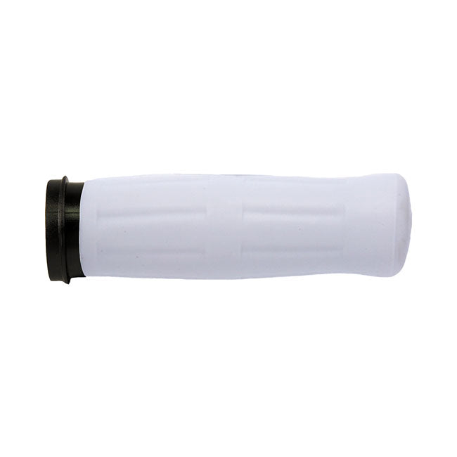 Avon Grips Avon Old School Grips Coke Bottle Look, White – 2008–2025 H-D with E-throttle