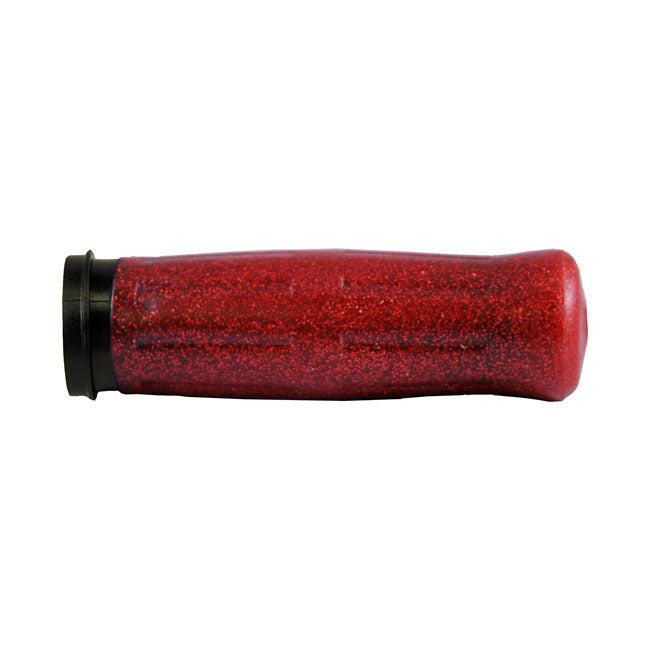 Avon Grips Avon Old School Grips Coke Bottle Look, Red Sparkle – 2008–2025 H-D with E-throttle