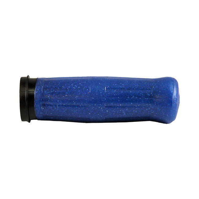 Avon Grips Avon Old School Grips Coke Bottle Look, Blue Sparkle – 2008–2025 H-D with E-throttle