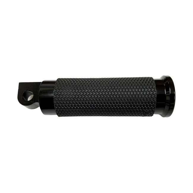 Avon Grips Avon Folding Foot Pegs Memory Foam, Black Anodized – All Traditional H-D Male Mount