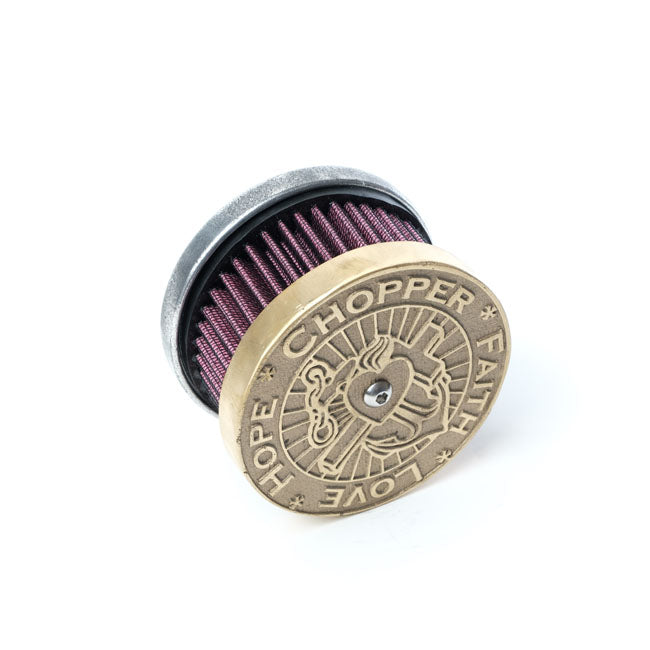 Wannabe Choppers Wannasucker ''Cflh'' Air Cleaner. Brass – Models Equipped with S&S Super E/G…