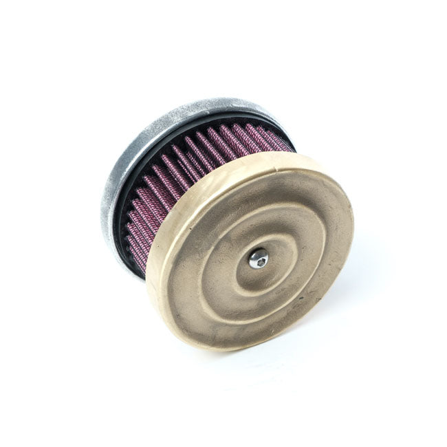 Wannabe Choppers Wannasucker ''Wave'' Air Cleaner. Brass – Models Equipped with S&S Super E/G…