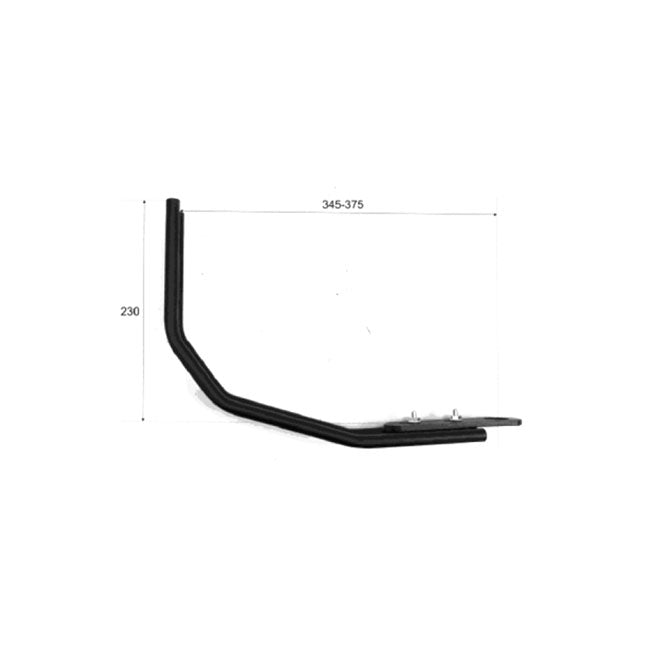 Westland Customs Behind Tire License Plate Holder. Black – 20mm Mount Hole. Wheel Axle Mount for…