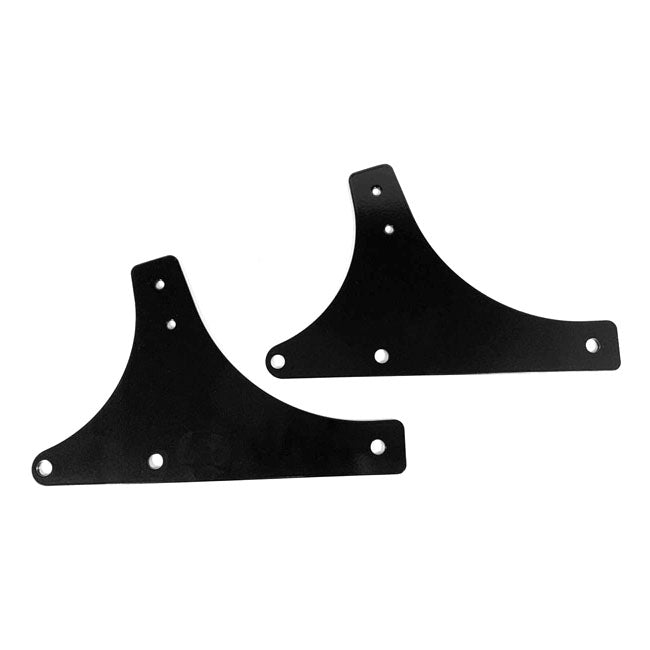 Westland Customs Sissy Bar Side Plates. Black – 1986–2017 Softail
