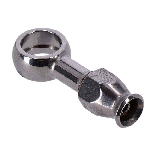 Goodridge 7/16" (11 mm) Banjo Fitting Straight. Stainless