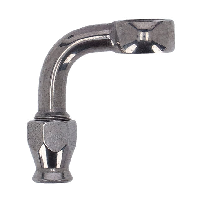 Goodridge 3/8" (10 mm) Banjo Fitting 90 Degree Bend. Ss