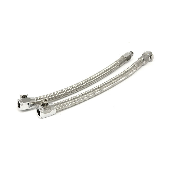 Goodridge QD Fuel Crossover Line Clear Braided Stainless – Universal