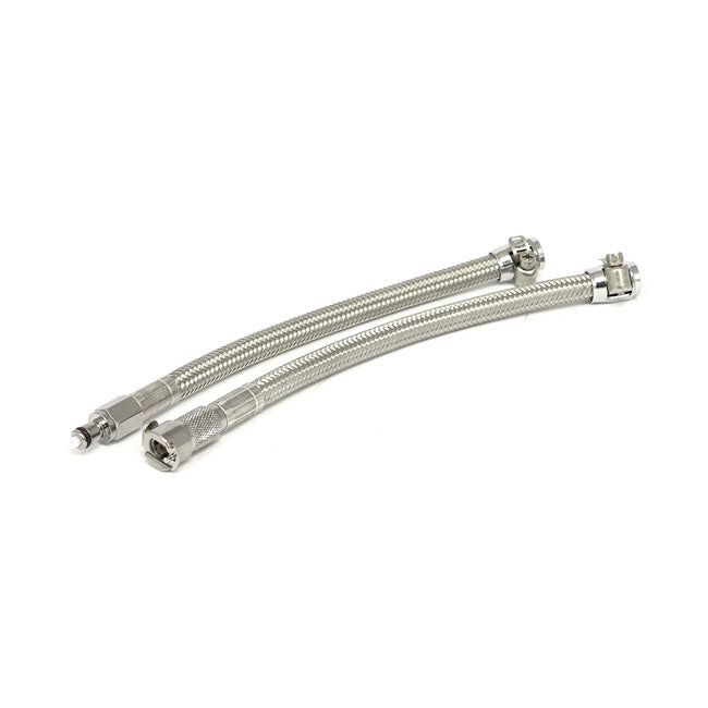 Goodridge QD Fuel Crossover Line Clear Braided Stainless – Universal