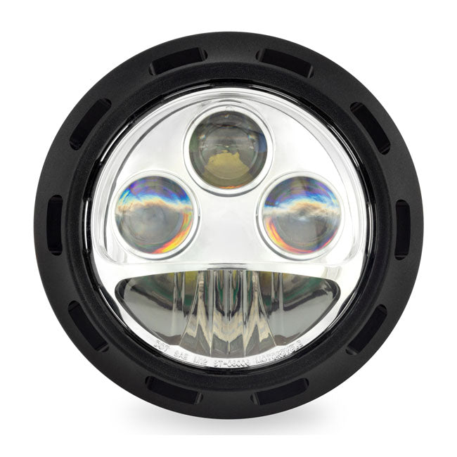Pm 5-3/4 Inch Apex  LED Headlamp for 84-15 FXST & Custom Applications With Bottom Mount