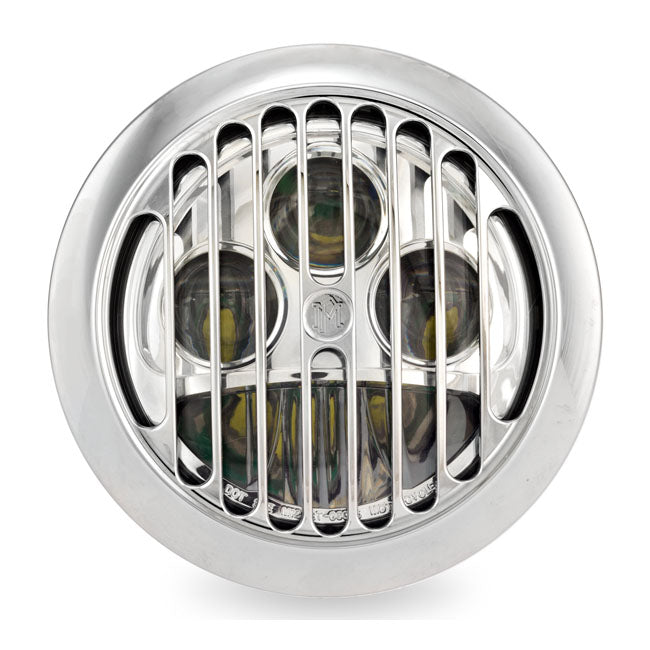Pm 5-3/4 Inch Grill LED Headlamp for 84-15 FXST & Custom Applications With Bottom Mount