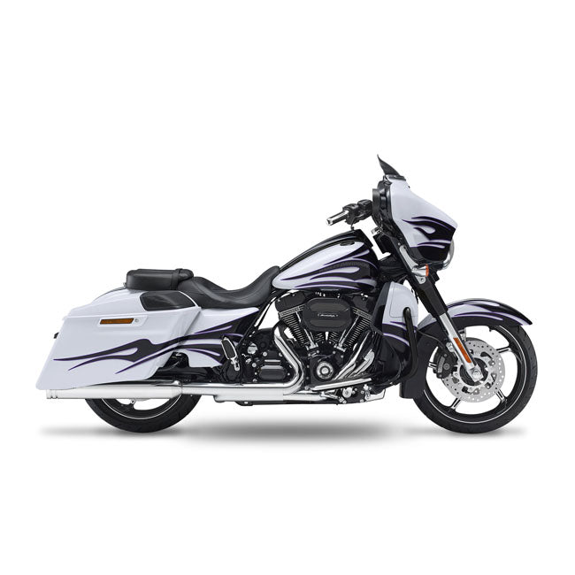 Fl-Double Slip-Ons Chrome, Billet Round End Cap