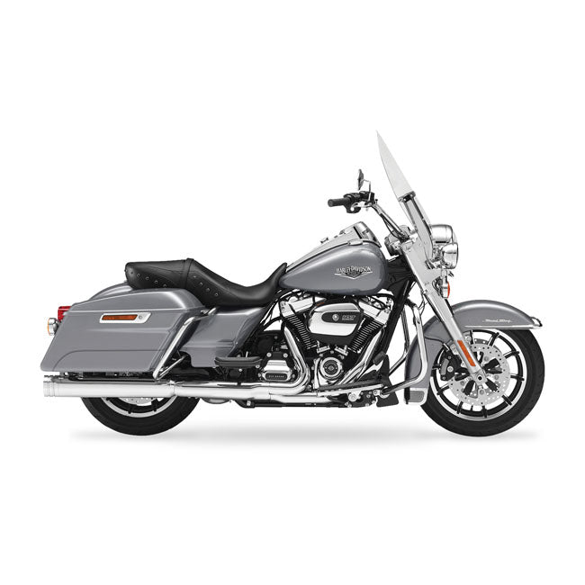 Fl-Double Slip-Ons Chrome, Billet Round End Cap