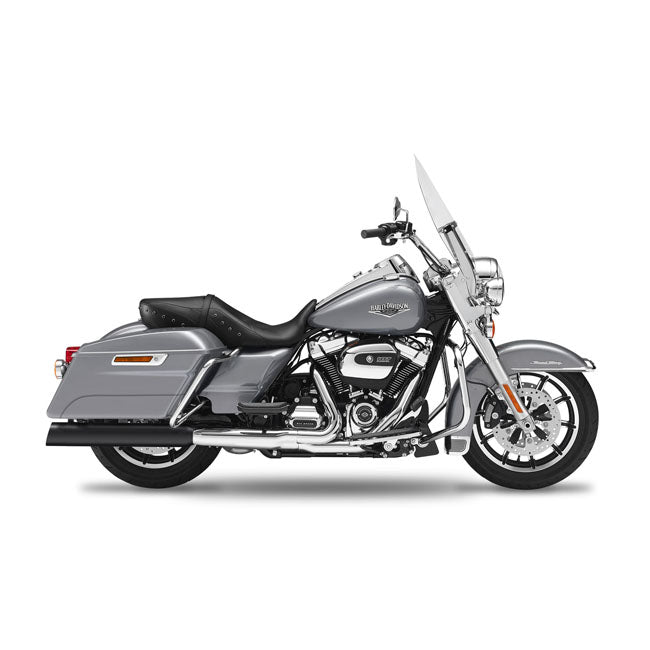 Fl-Double Slip-Ons Black, Billet Slash Up End Cap