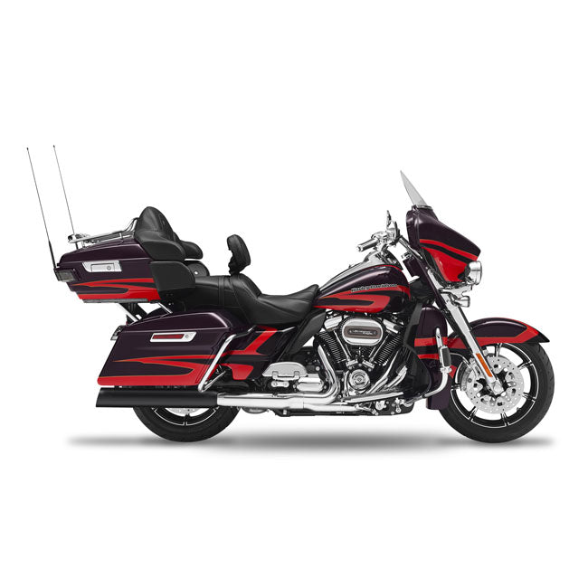Fl-Double Slip-Ons Black, Billet Slash Up End Cap