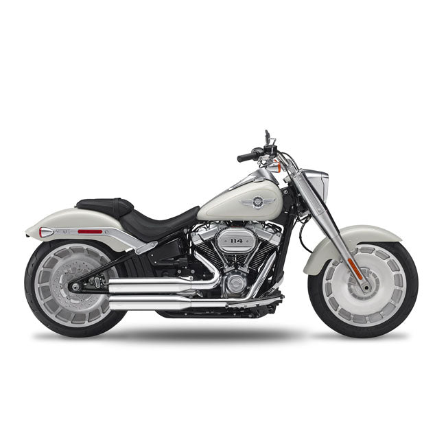 Fusion Long 2-2 Exhaust Chrome, Straight Cut Short