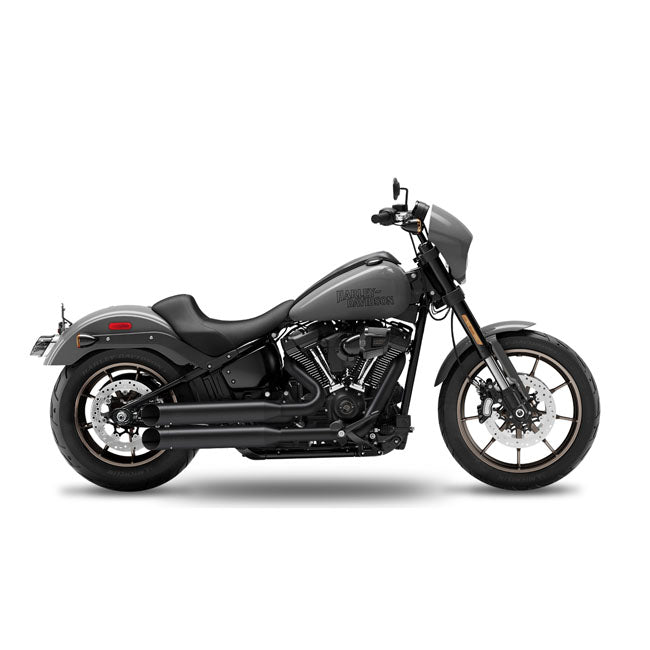 Fusion Long 2-2 Exhaust Black, Big Slash End Cap