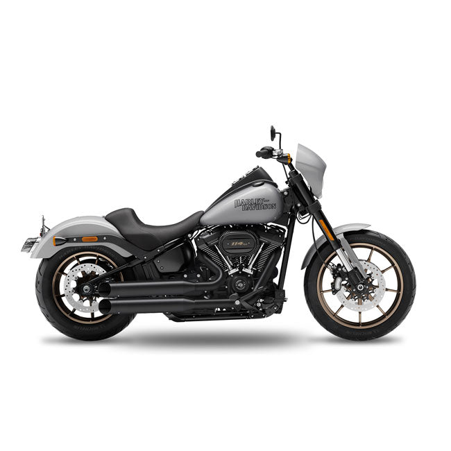 Fusion Long 2-2 Exhaust Black, Big Slash End Cap