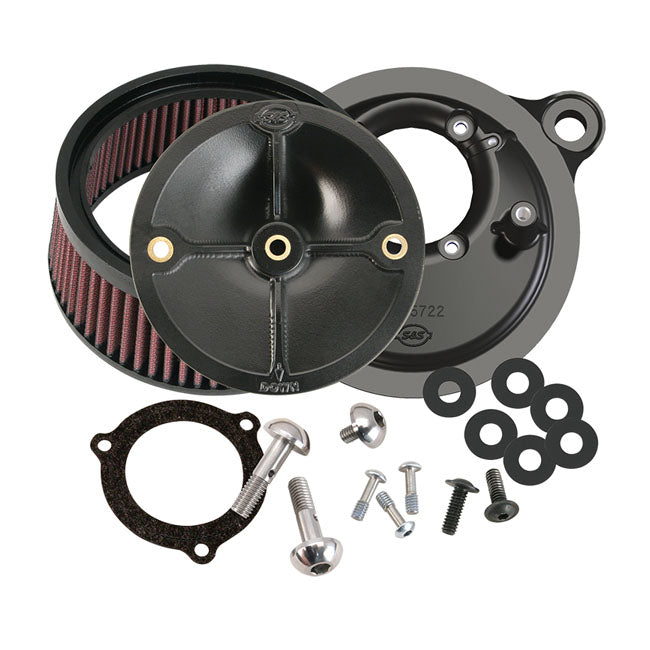 S&S Stealth Air Cleaner Kit. For 66mm S&S Throttle Body – 2003–2017 Twin Cam with 66mm S&S…