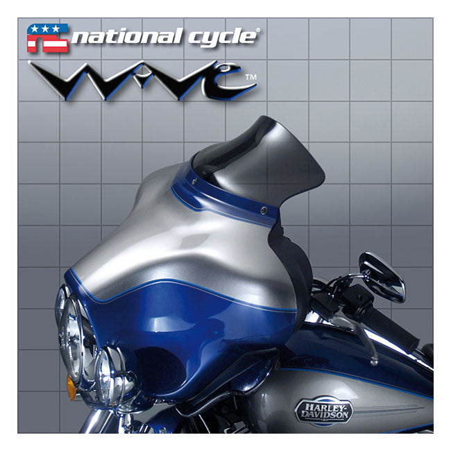 National Cycle Wave® Windshield 5-1/4". Dark Tint – 1996–2013 FLHT; FLHX
