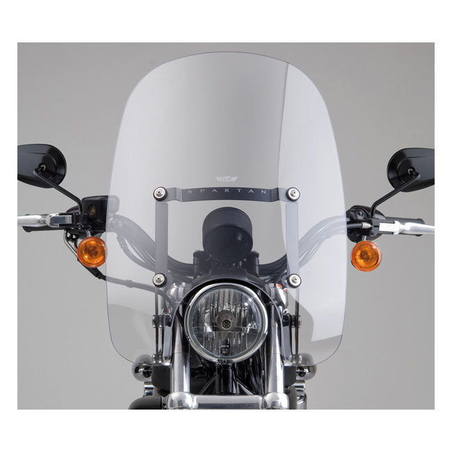 National Cycle NC Spartan® Quick Release Windshield - Clear, 16.25" High – XL Sportster Models