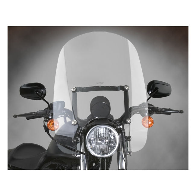 National Cycle NC Spartan® Quick Release Windshield - Clear, 16.25" High – XL Sportster Models