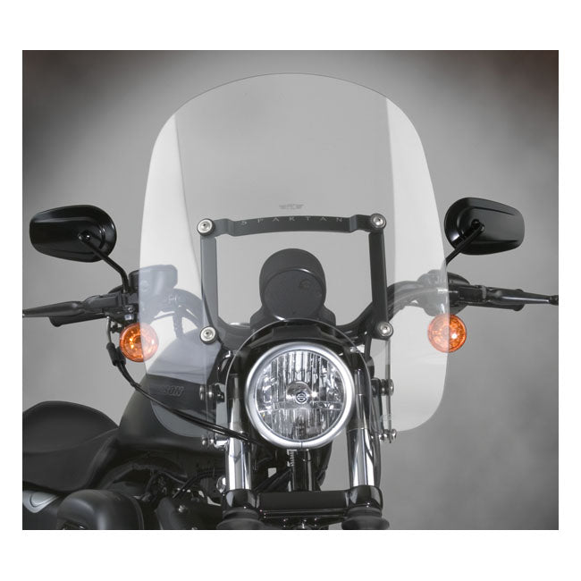 National Cycle NC Spartan® Quick Release Windshield - Clear, 18.50" High – XL Sportster Models